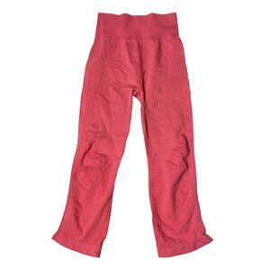 One 5 One orange pink leggings salmon small medium crop